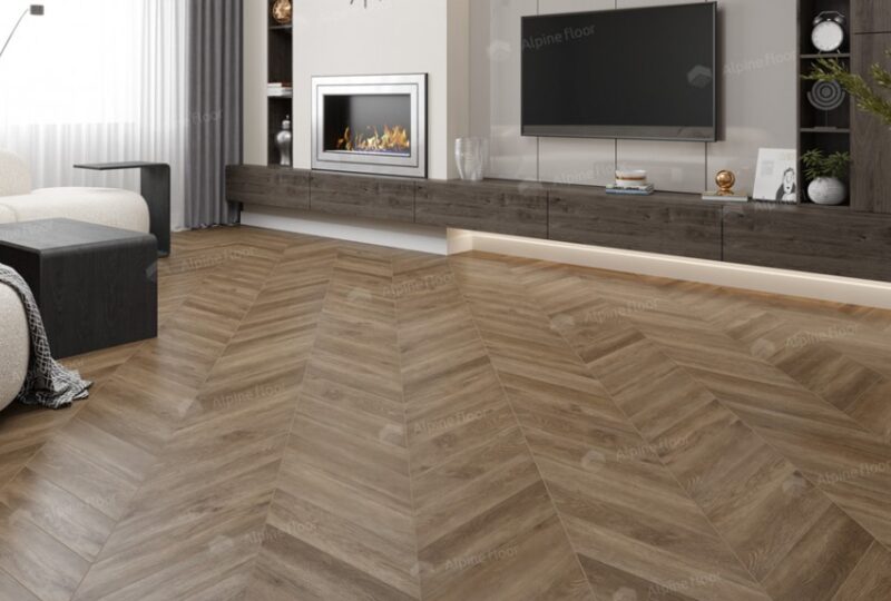LVT плитка  Макадамия Шеврон Chevron