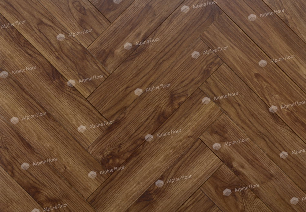 Ламинат Орех Шоколадный Елка европейская Herringbone 12 BR Chocolate Walnut 520