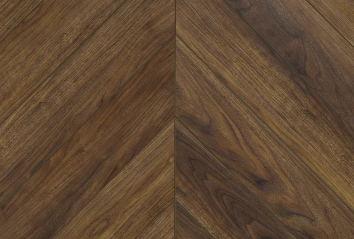 Кварц-винил SPC My Step Aqua Аква LVT Херрингбон Орех Неро, 555×127 мм
