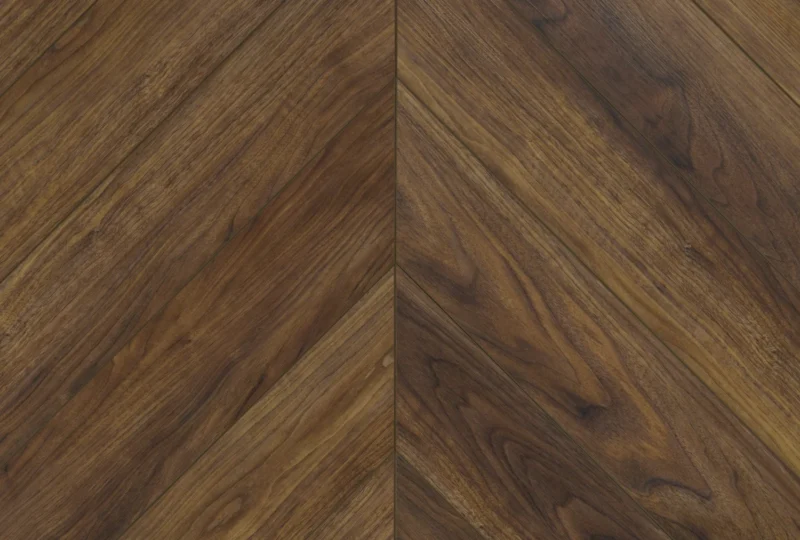 Кварц-винил SPC My Step Aqua Аква LVT Херрингбон Орех Неро, 555×127 мм